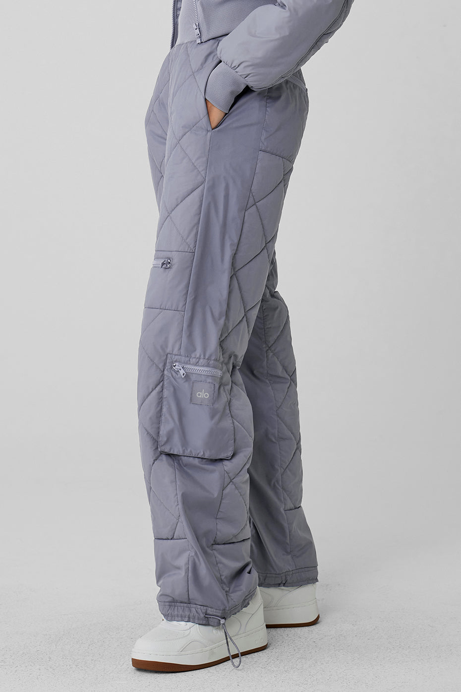 High Waist Snowrider Puffer Pant Fog Alo Yoga