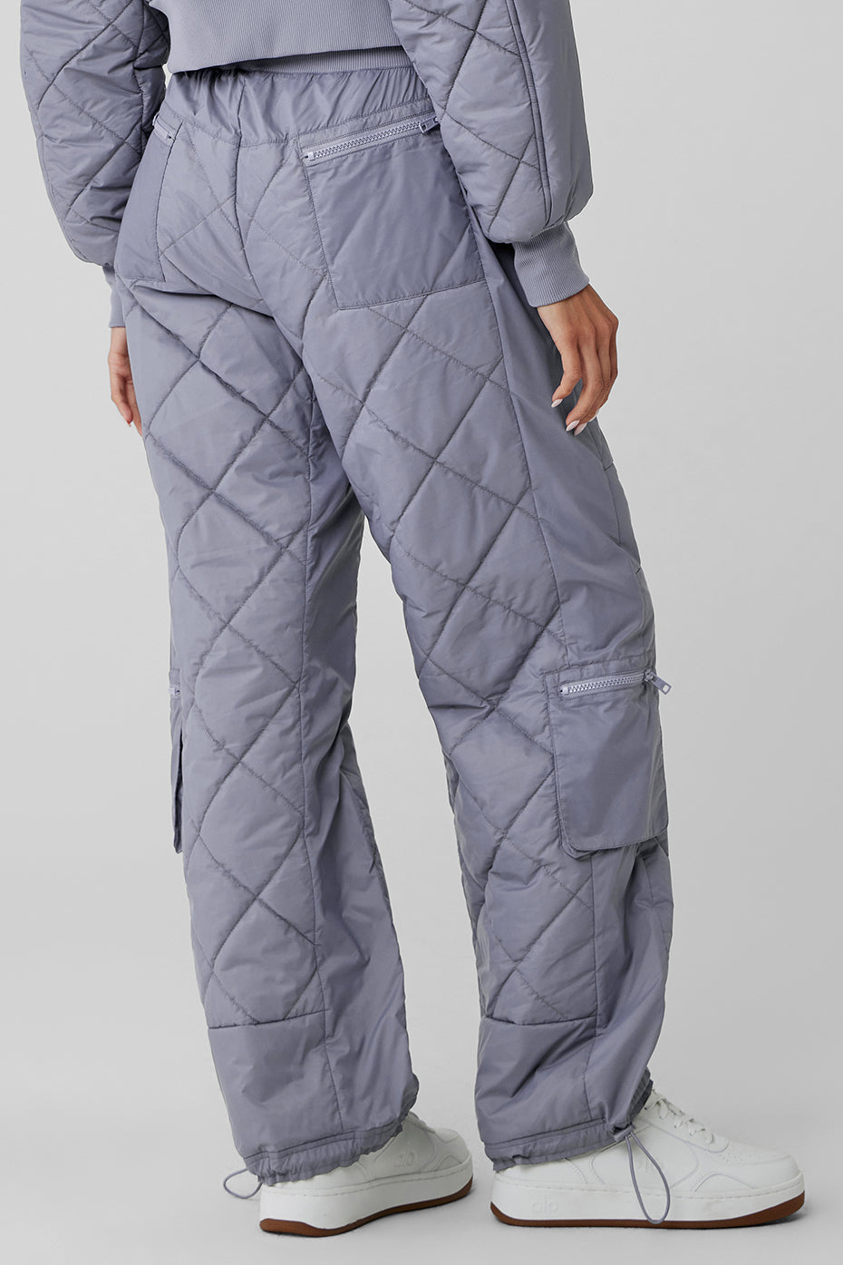 High Waist Snowrider Puffer Pant Fog Alo Yoga