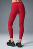 Alosoft High-Waist 7/8 Highlight Legging - Bold Red