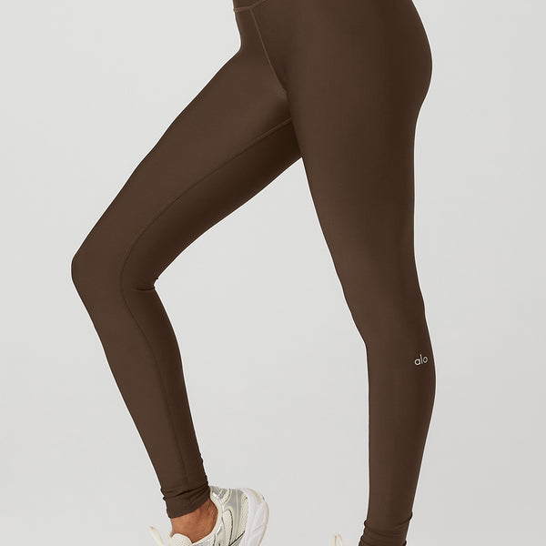 Alo Yoga High-Waist Airlift Leggings Espresso Women's Size Large