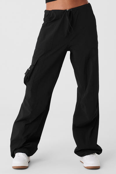 Yoga Cargo Pants-black Pants-pants With Pockets-goddess Clothing-yogini  Pants-fold Over Yoga Pants-athletic Women's Clothing-wide Leg Pants 
