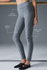 Alosoft High-Waist Sunray Legging - Steel Grey/Grey