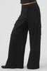 Show Off Cargo Wide Leg Trouser (Regular) - Black