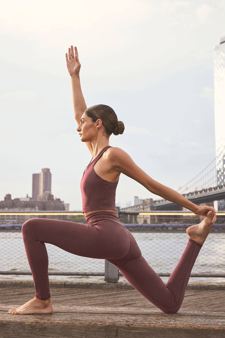 Amazon.com: Esobo Women's Crossover High Waisted Bootcut Yoga Pants Split  Hem Leggings Workout Pants Work Pants Dress Pants Brown : Clothing, Shoes &  Jewelry