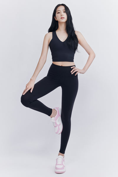 7 8 High Waist Airbrush Legging Black Alo Yoga