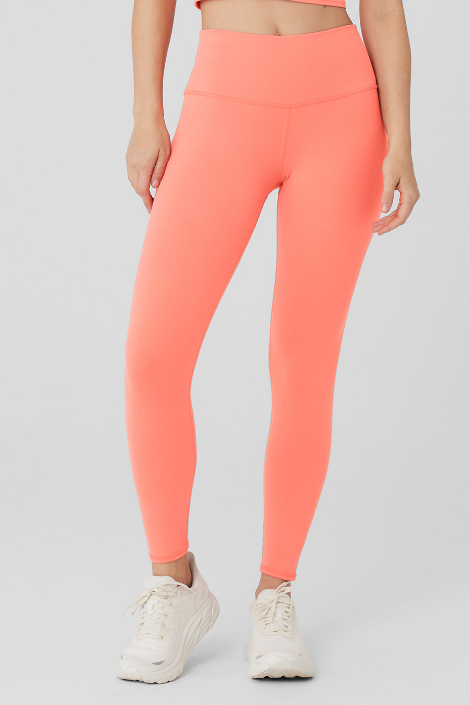 7 8 High Waist Airbrush Legging Candy Orange Alo Yoga