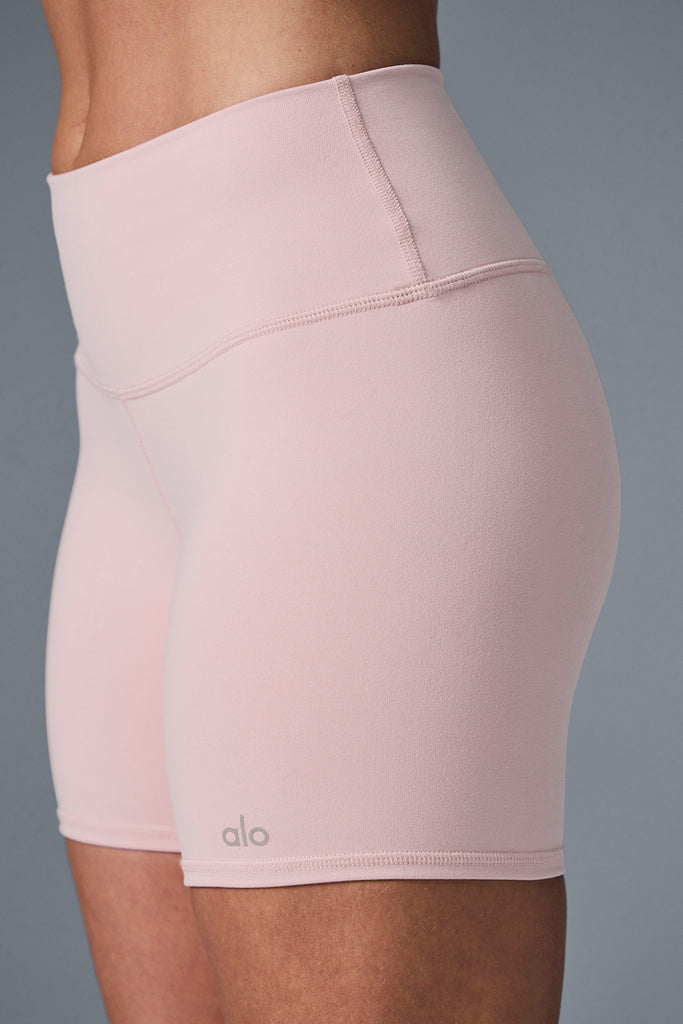 5 Airbrush High Waist Biker Short Ballet Pink Alo Yoga