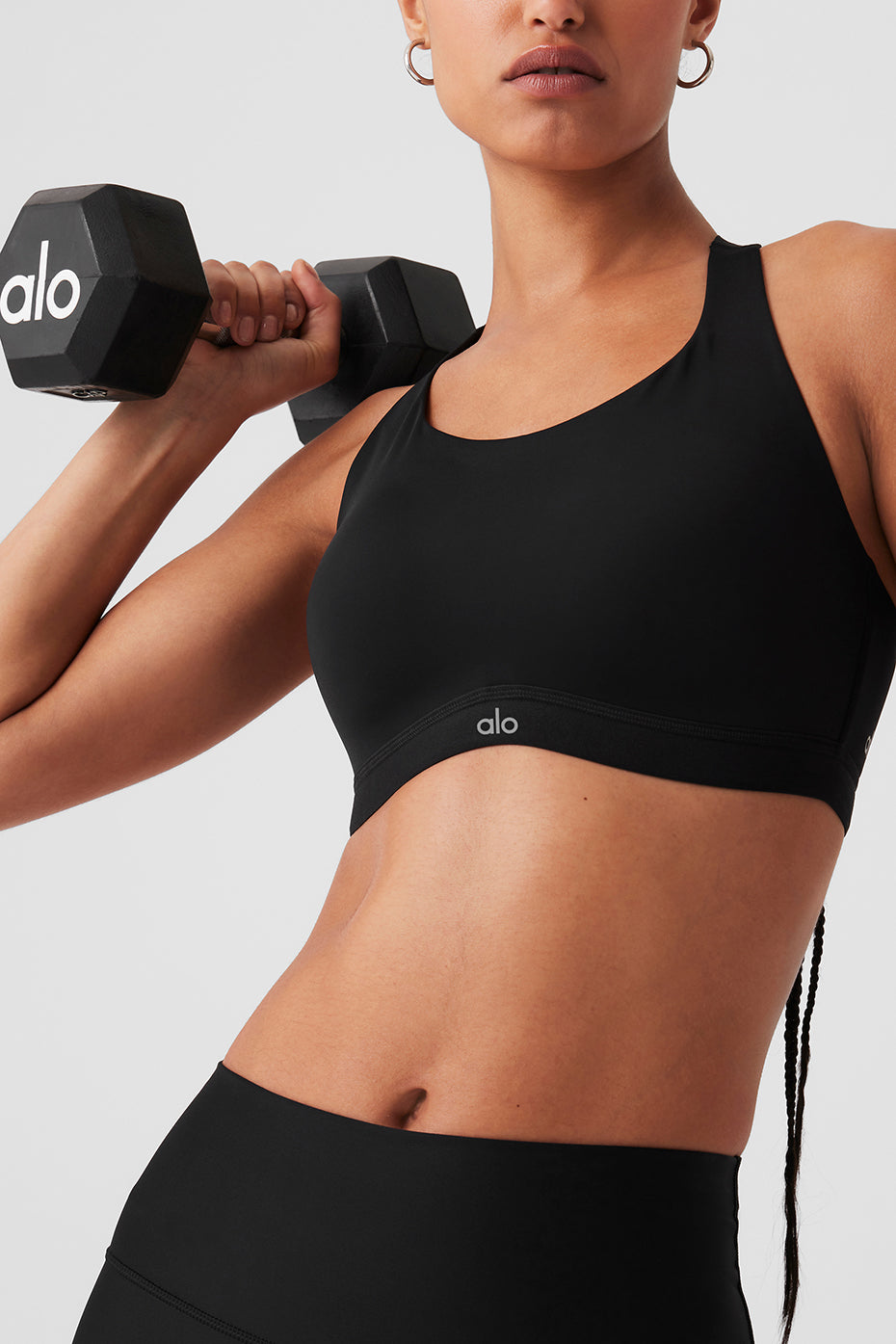 Power Move High Impact Bra - Black | Alo Yoga