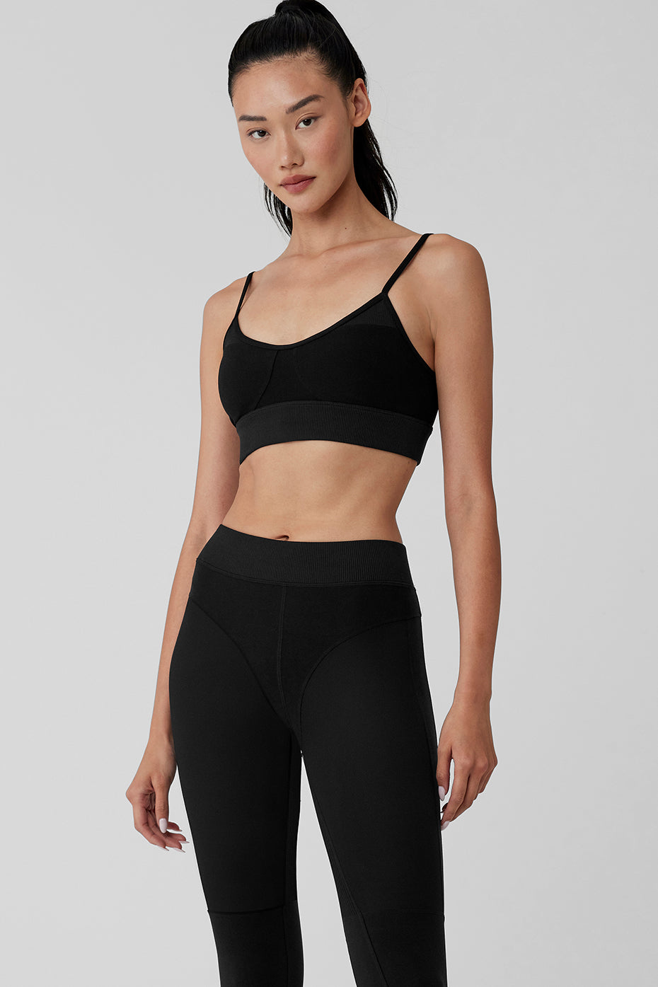 Alosoft Head Start Bra Black Alo Yoga