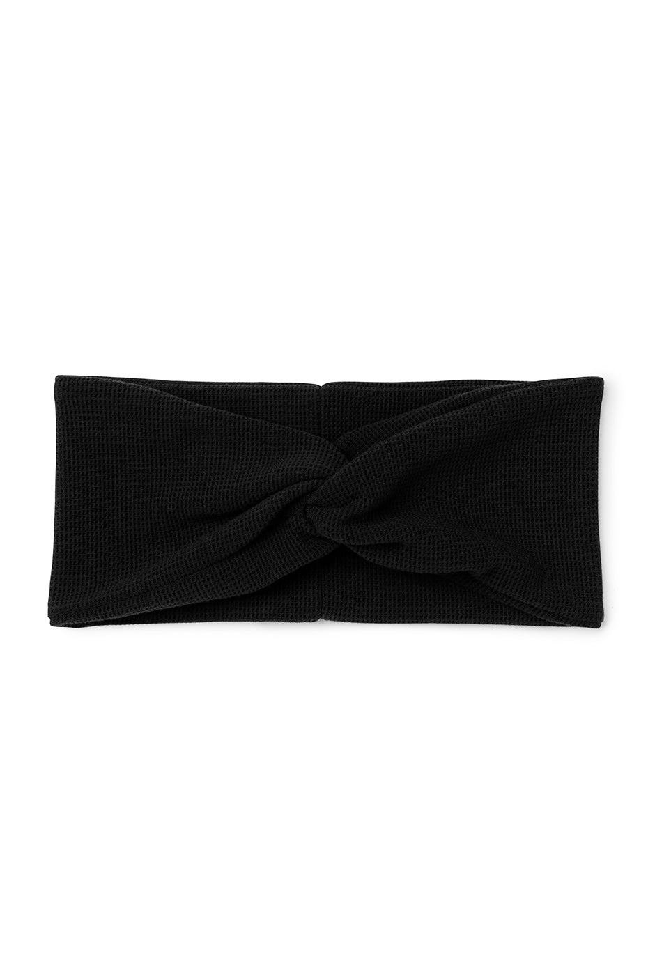 Micro Waffle Headband Black Alo Yoga