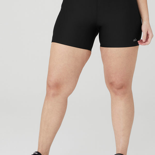 Alo Yoga Womens Black Airlift Energy High-rise Stretch-woven Shorts